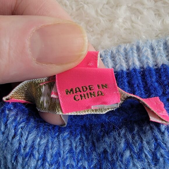 Lilly Pulitzer Elannie Sweater Blue Grotto Marled Ombre Stripe Sz L‎ Long Sleeve - Picture 4 of 14